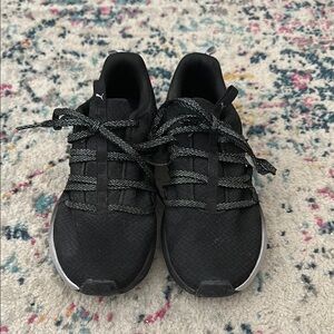 Puma Black and White Athletic Shoes